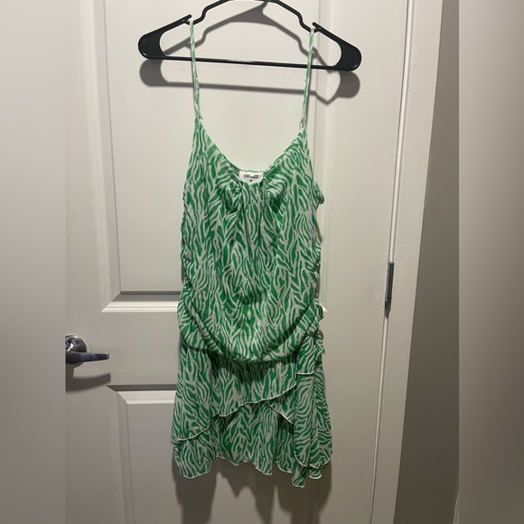 New DVF Diane von Furstenberg for Target Sea Twig Green White Mini Dress XL - Picture 1 of 4